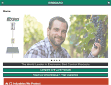 Tablet Screenshot of birdgard.com